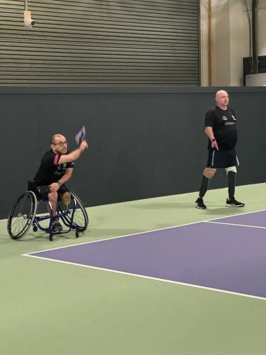 Wheelchair player and parastanding player