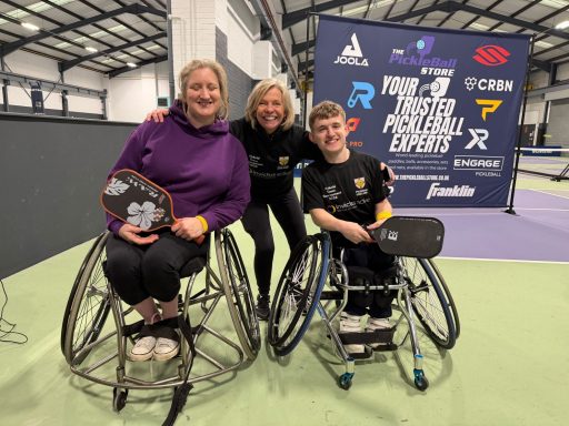 Wheelchair players and their captain