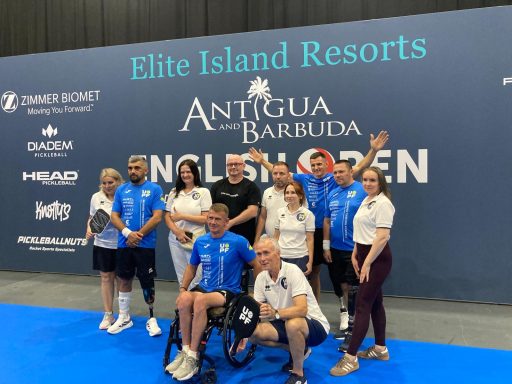Mark Fosbrook with the Ukranian Team and staff